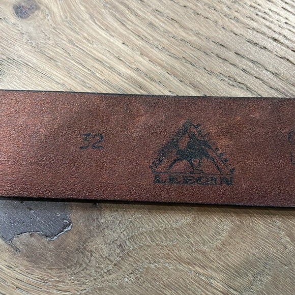 Leegin Vintage Leather Embossed Eagle Belt Size 32 - Picture 8 of 12